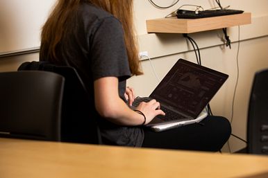 Image of Student On Their Laptop