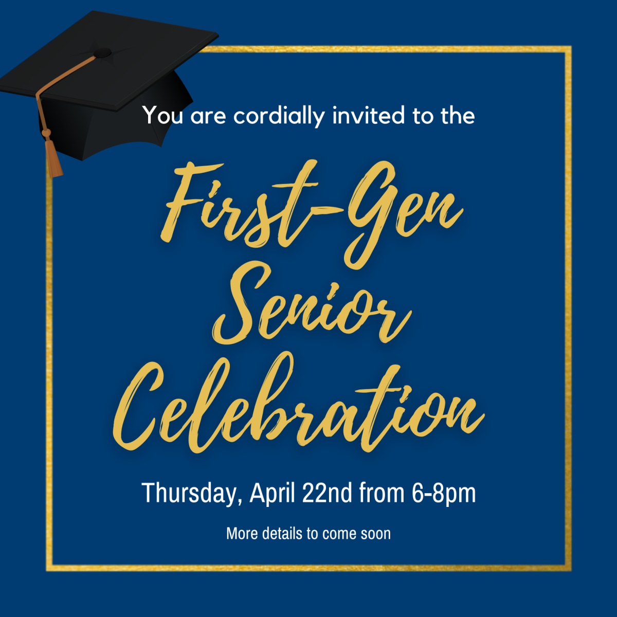 Invitation for senior celebration 