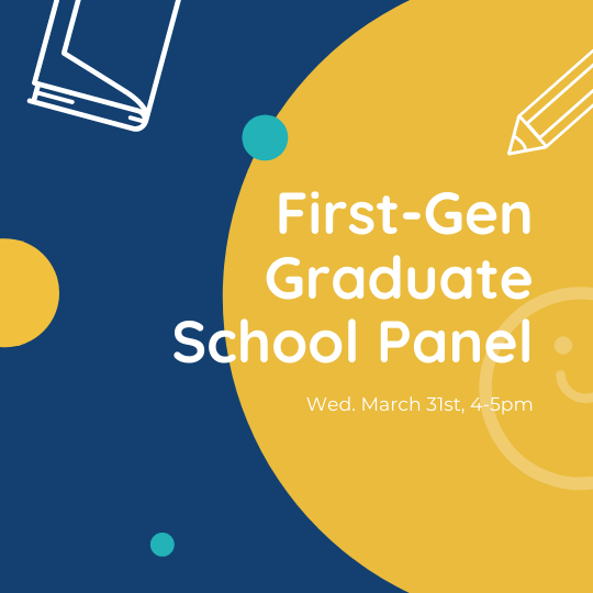 Flyer for Graduate School Panel March 31st 4-5pm