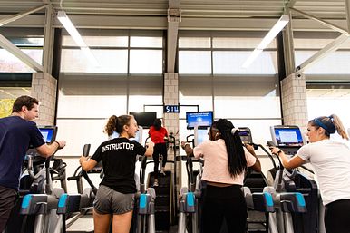 Image of Students Exercising at the Fitness Center at Ithaca College