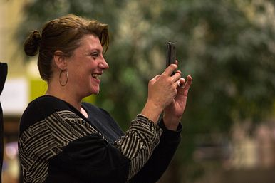 Image of a Woman on Her Phone